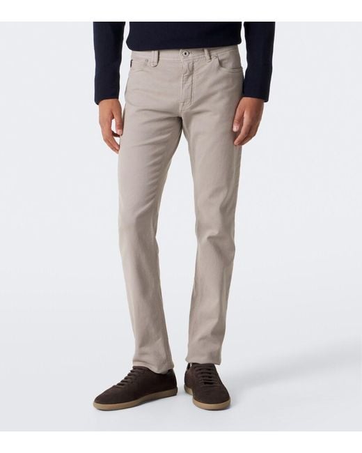 Brioni Gray Meribel Slim Jeans for men
