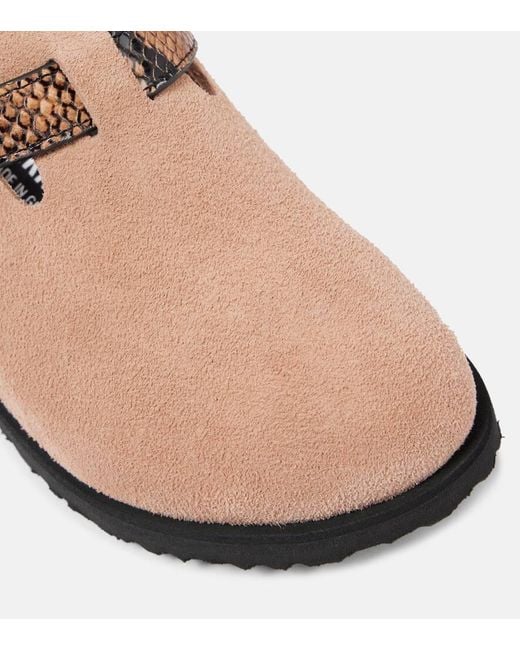 Birkenstock Brown Slippers Tokio Aus Veloursleder