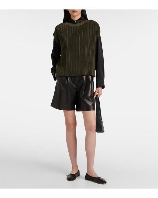Joseph Black Cedre Plisse Satin Top