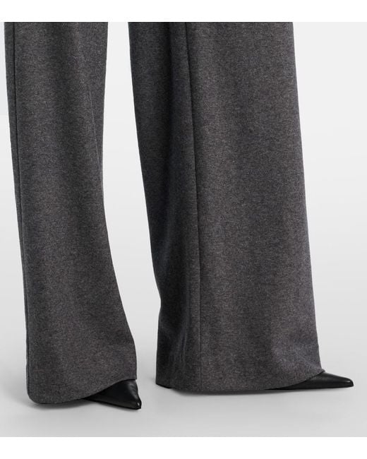Pantaloni A Gamba Larga A Vita Media di Veronica Beard in Gray