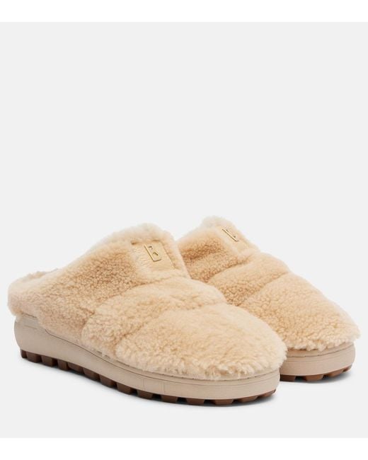 Bogner Natural Chamonix 17 Shearling Mules