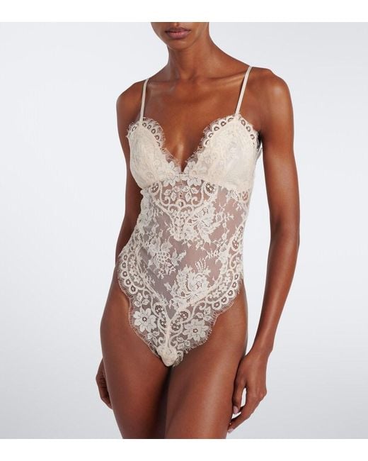 Zimmermann White Lace Bodysuit