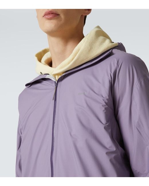 Satisfy Purple Pertex 3L Fly Raincoat for men