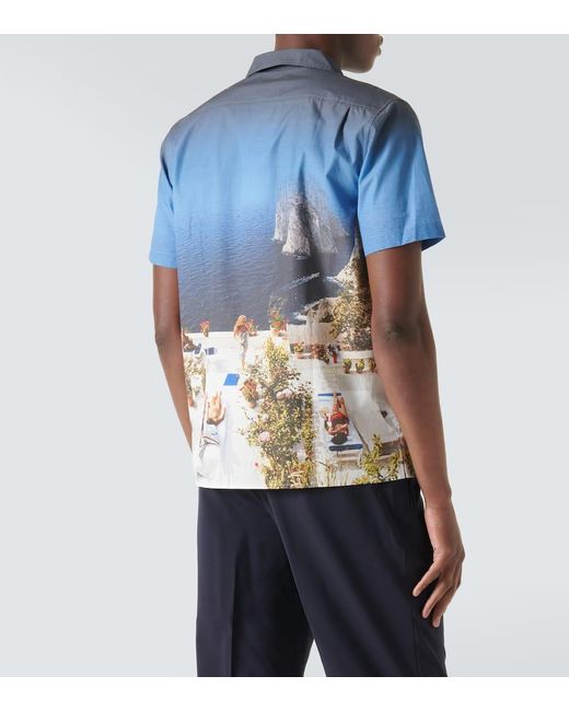 Camisa bowling Hibbert estampada Orlebar Brown de hombre de color Blue