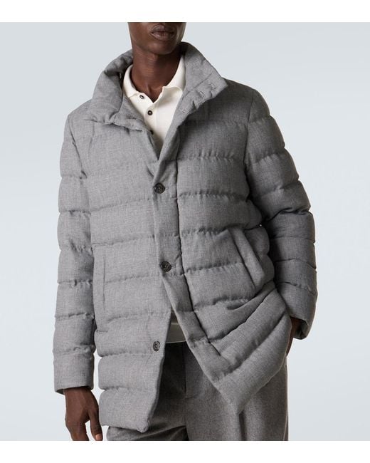 Herno Gray Down Coat for men