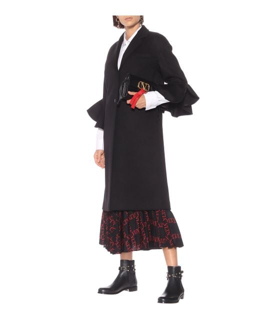 valentino garavani rockstud leather ankle boots