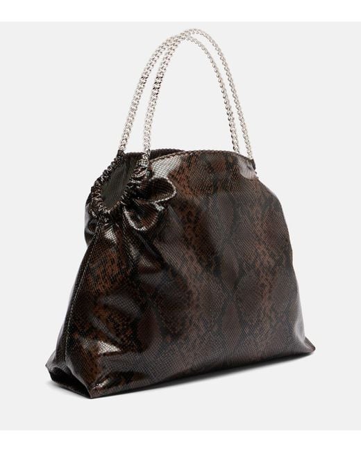Stella McCartney Brown Tote Bag Aus Lederimitat