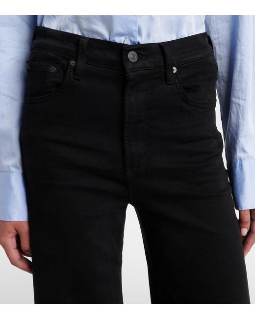 Citizens of Humanity Black Lyra High-Rise Wide-Leg Jeans