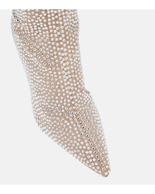 Paris Texas Brown Embellished Over-The-Knee Boots