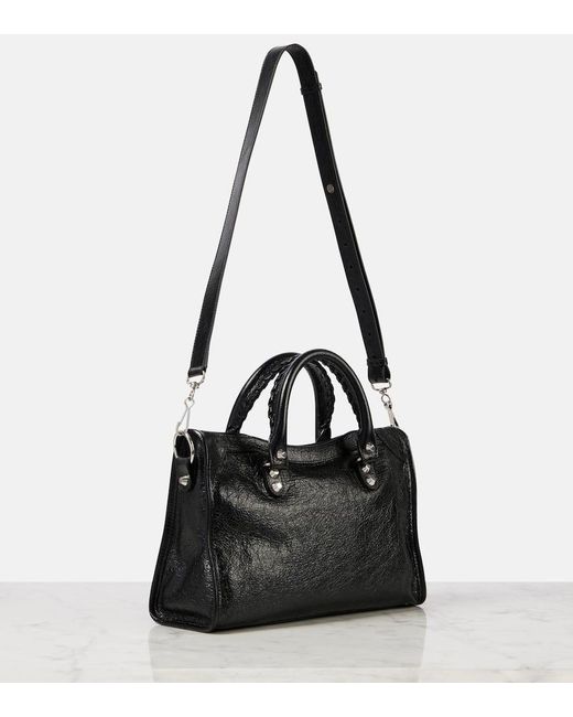 Balenciaga Black Tote Le City Small Aus Leder