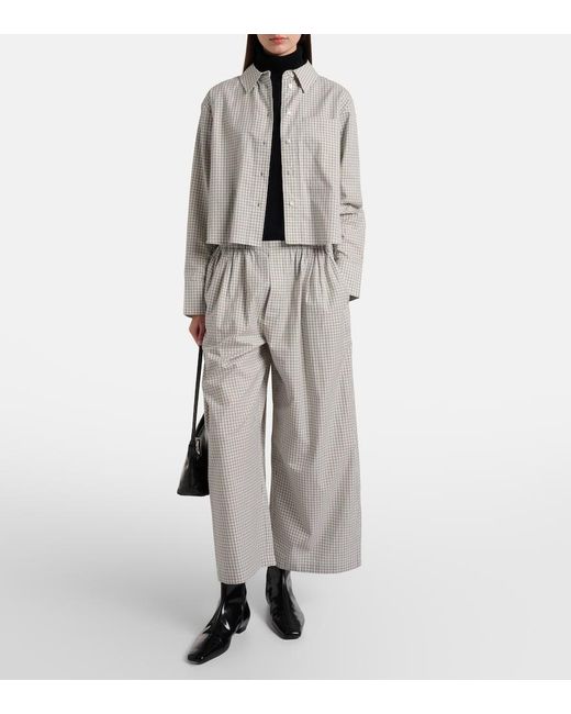 Proenza Schouler Gray Label Checked Cotton Shirt