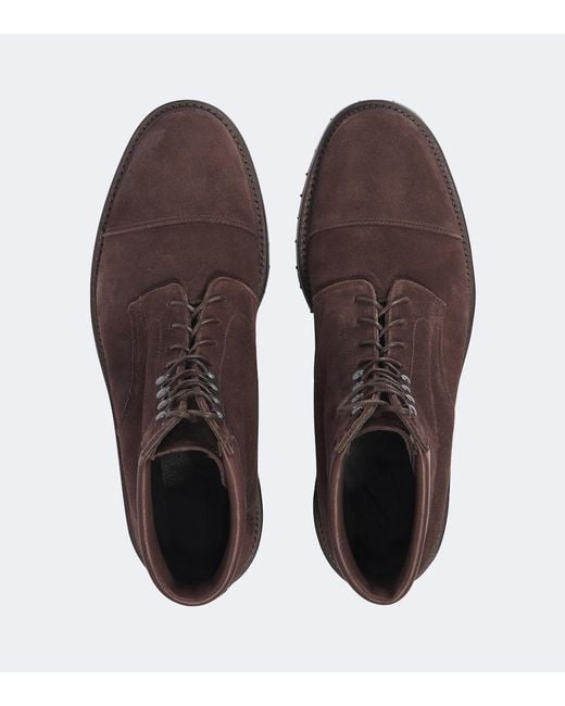 George Cleverley Brown Taron Ii Suede Lace-Up Boots for men