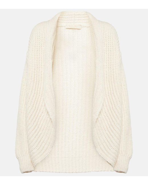 Loro Piana Natural Cocooning Silk Knit Cardigan