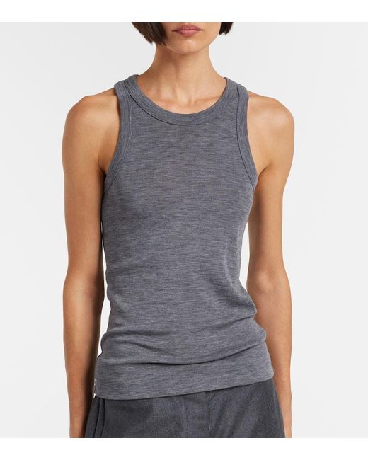 Rohe Gray Wool Jersey Tank Top