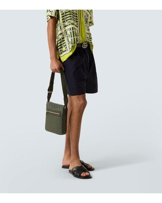 Gucci Crossbody Bag Gg Aus Leder in Green für Herren