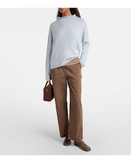 Lisa Yang Blue Pullover Sandy Aus Kaschmir