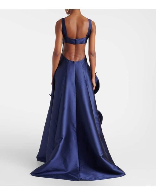 Robe Longue Sabella Costarellos en coloris Blue
