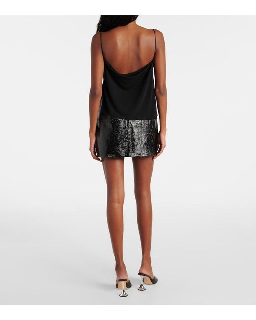 Coperni Black Feather-Detailing Top