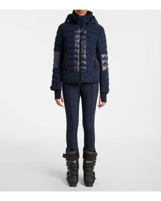 Toni Sailer Blue Theodora Belted Stirrup Ski Pants