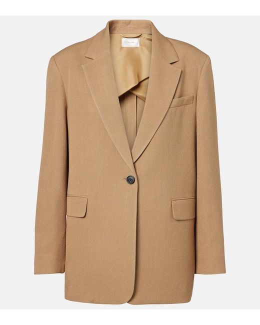 The Row Natural Ezri Silk Blazer