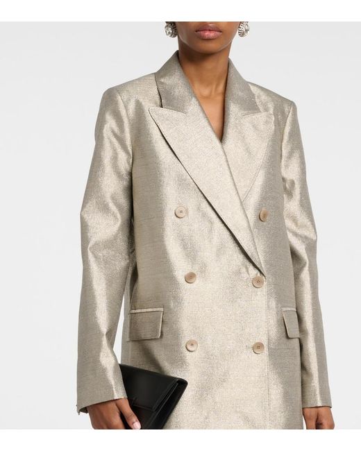 Joseph Natural Chapone Metallic Oversized Blazer