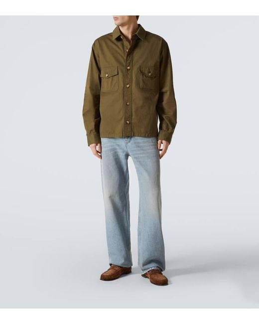 Jeans Rectos De Tiro Medio Saint Laurent de hombre de color Blue