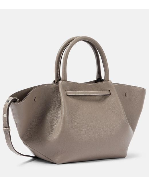 DeMellier London Gray Tote New York Midi Aus Leder
