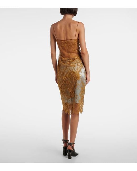 Top De Encaje Con Seda JACQUES WEI de color Natural