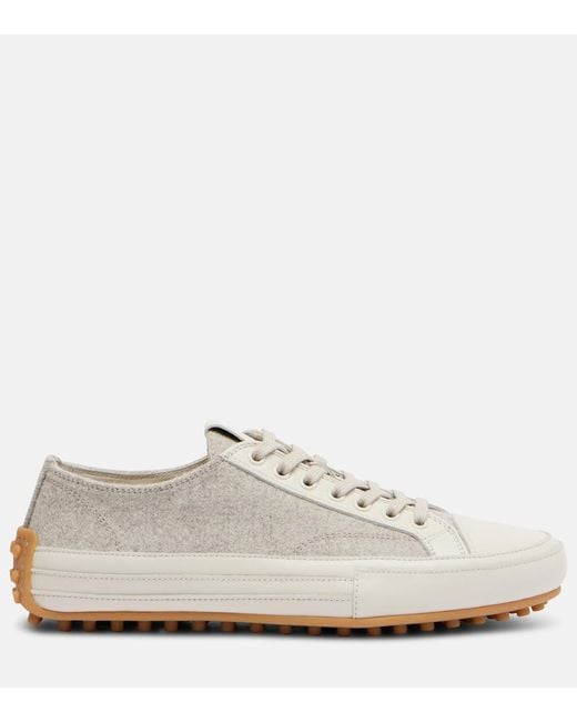 Tod's White Leather Sneakers