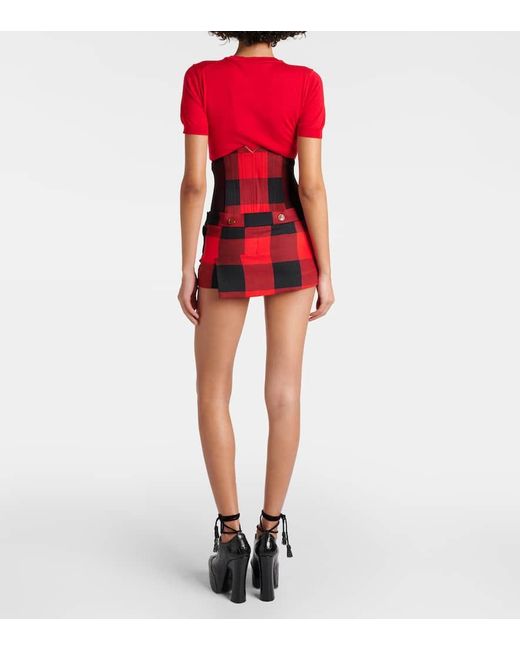 Vivienne Westwood Red Foam Corset Skirt