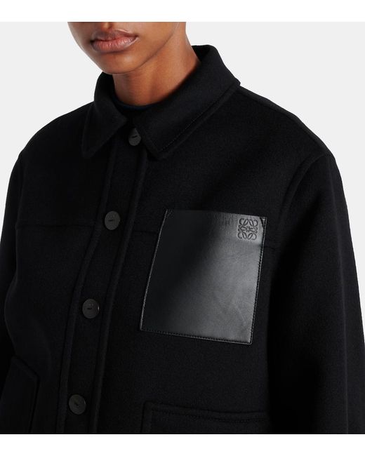 Loewe Black Wool And Cashmere Jacket