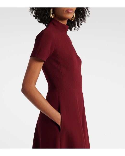 Emilia Wickstead Red Malinda Crepe Gown