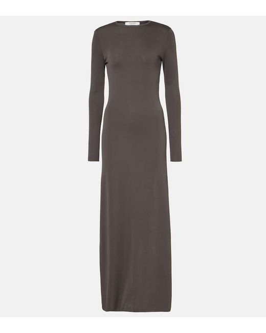 FFORME Gray Scudder Knitted Maxi Dress