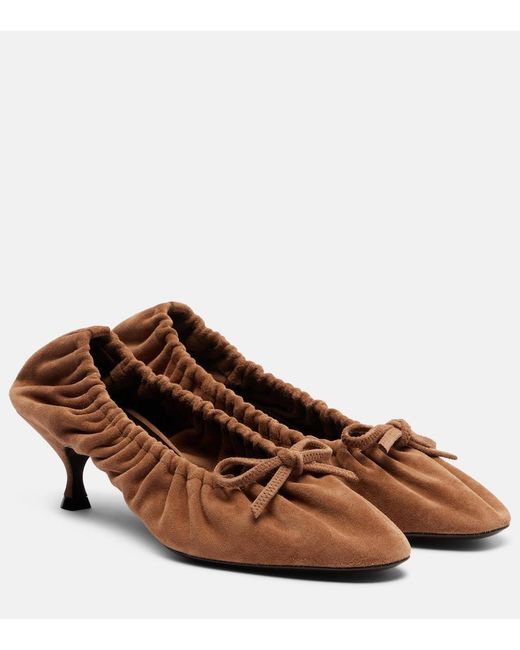 Herbert Levine Brown Gather Around 50 Suede Pumps