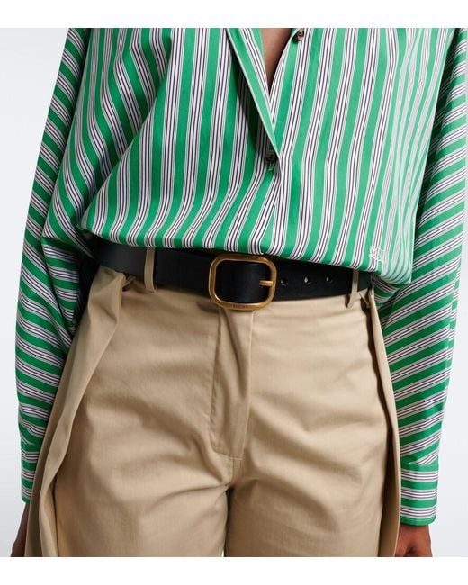 Loewe Black Leather Belt