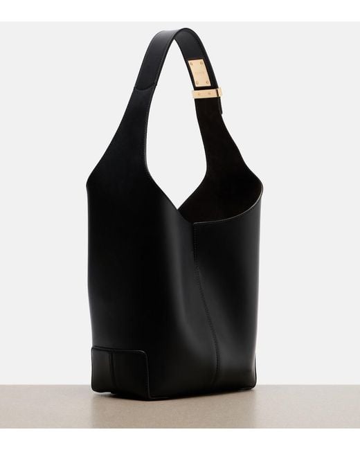 Tod's Black Di Bag Folio Leather Shoulder Bag
