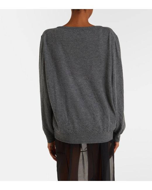 Prada Gray Cashmere Cardigan