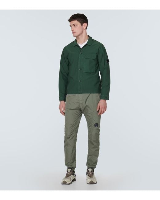 C P Company Hemd Ottoman aus Baumwolle in Green für Herren