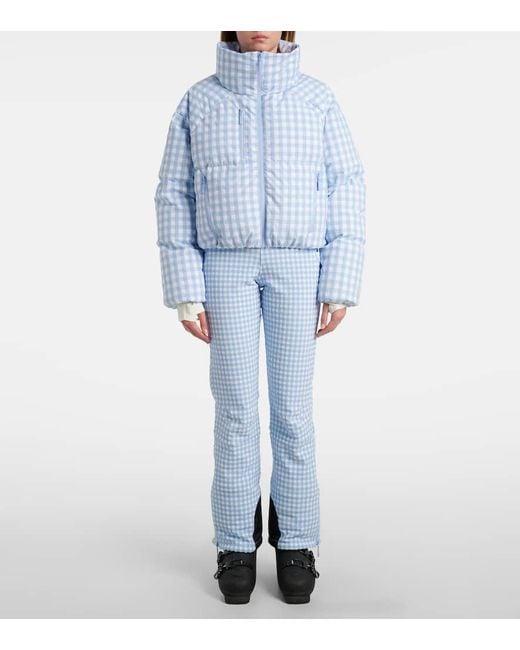 CORDOVA Blue Cortina Gingham Down Ski Jacket