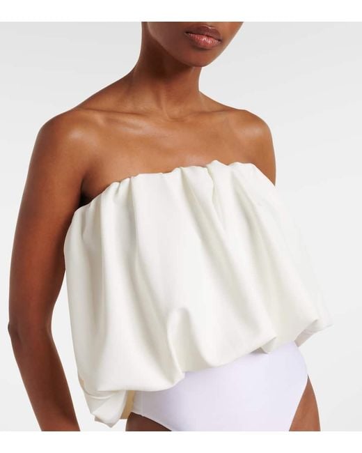 Adriana Degreas White Coquille De Mer Bodysuit