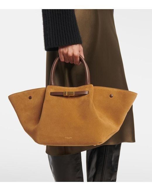 Sac New York Midi En Daim DeMellier London en coloris Brown