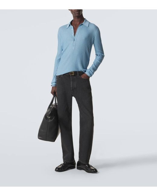 Saint Laurent Black Le Loafer Leather Penny Loafers for men