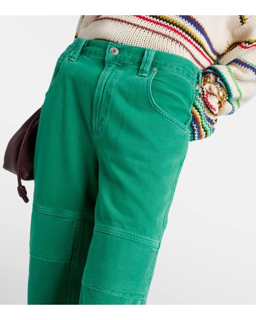 Agolde Green Tanis High-rise Cargo Jeans
