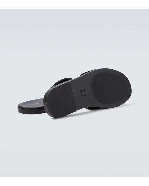 Tom Ford Black Suede Slides for men