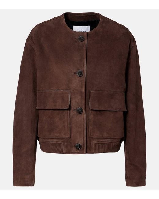 Yves Salomon Brown Suede Jacket