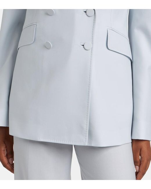 Gabriela Hearst Blue Angela Wool And Silk Blazer
