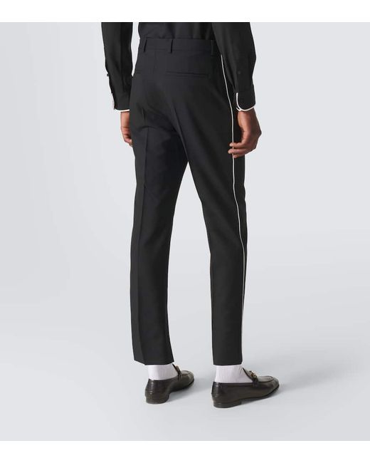 Gucci Black Wool Gabardine Suit for men