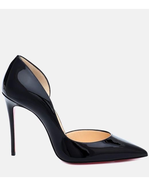 Christian Louboutin Black Pumps Iriza 100 Aus Lackleder