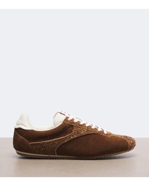 Bottega Veneta Brown Shot Suede Sneakers