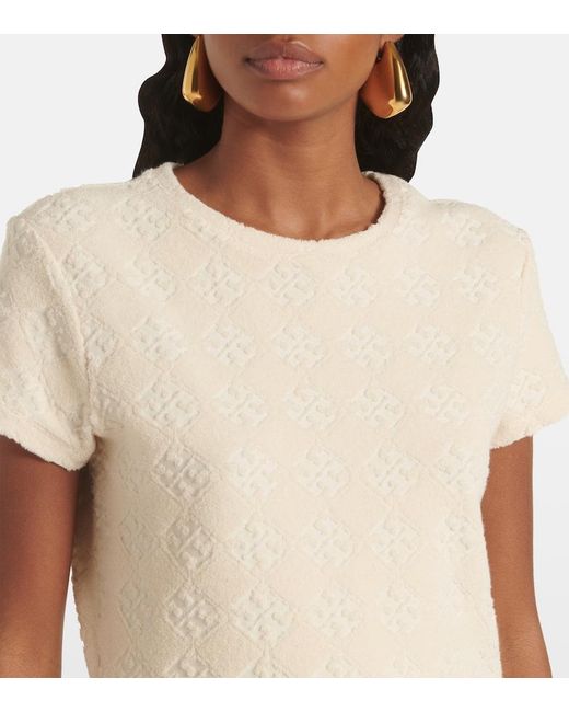 Tory Burch Natural Terry Cotton-Blend Dress